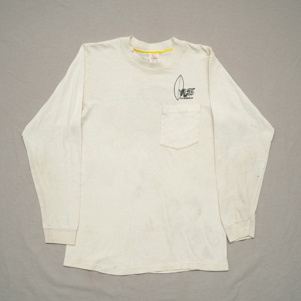 Vintage 70s Hi Cru Stedman Radford Surf Team Hawaii Long Sleeve T Shirt Ram Wave